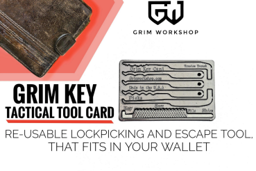 GRIM WORKSHOP®: Grim Key Card Credit Card Lock Pick Set and Escape Kit